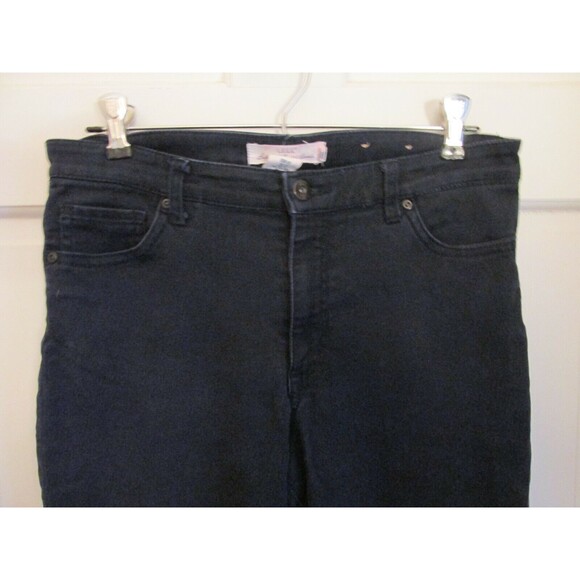 H&M LOGG Women's Black Mid Rise Straight Leg Jeans Size 12 - Picture 2 of 9